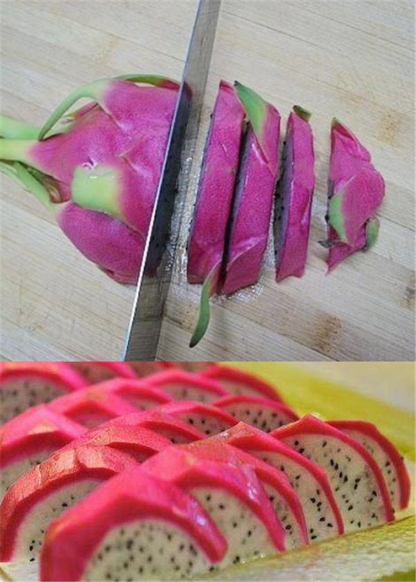 火龙果的各种切法图解,五种切法不用担心孩子吃的满脸都是啦