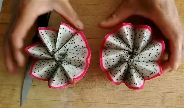 火龙果的各种切法图解,五种切法不用担心孩子吃的满脸都是啦